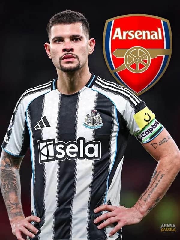 🚨 Arsenal faz proposta oficial de £55 milhões por Bruno Guimarães, mas Newcastle rejeita