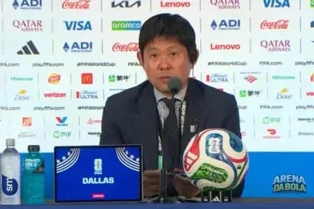 Hajime Moriyasu, técnico do Japão, diz que jogo contra o Brasil é 50% a 50% na Copa 2026