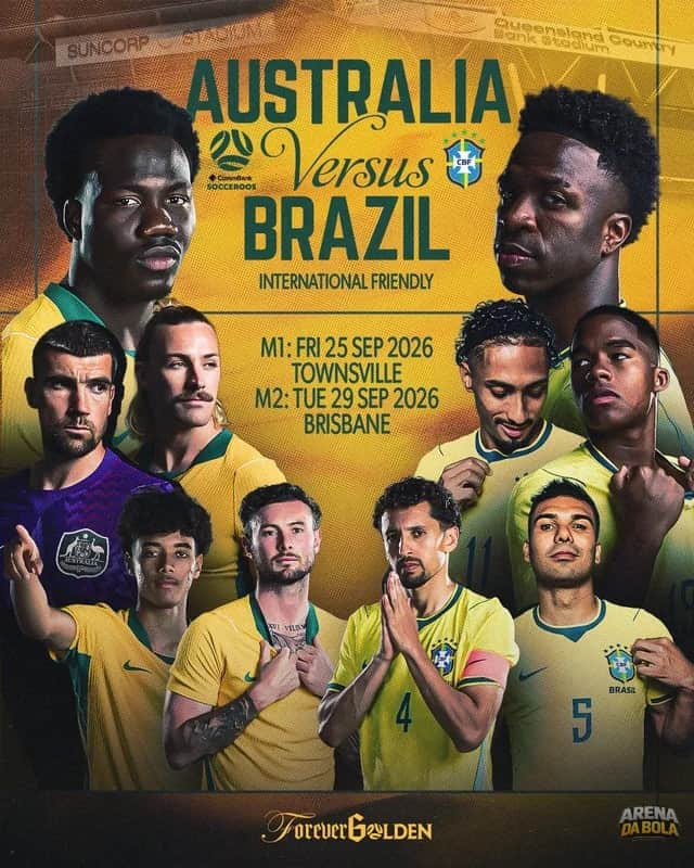 Brasil enfrenta a Austrália em dois amistosos em setembro