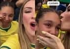 Filha de Casemiro se emociona com gol do pai na vitória do Brasil