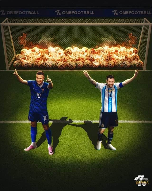 Messi e Mbappé se enfrentam novamente na Copa do Mundo