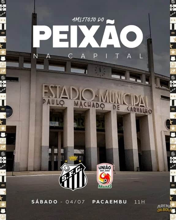Santos confirma amistoso no Pacaembu para preparação na Copa 2026