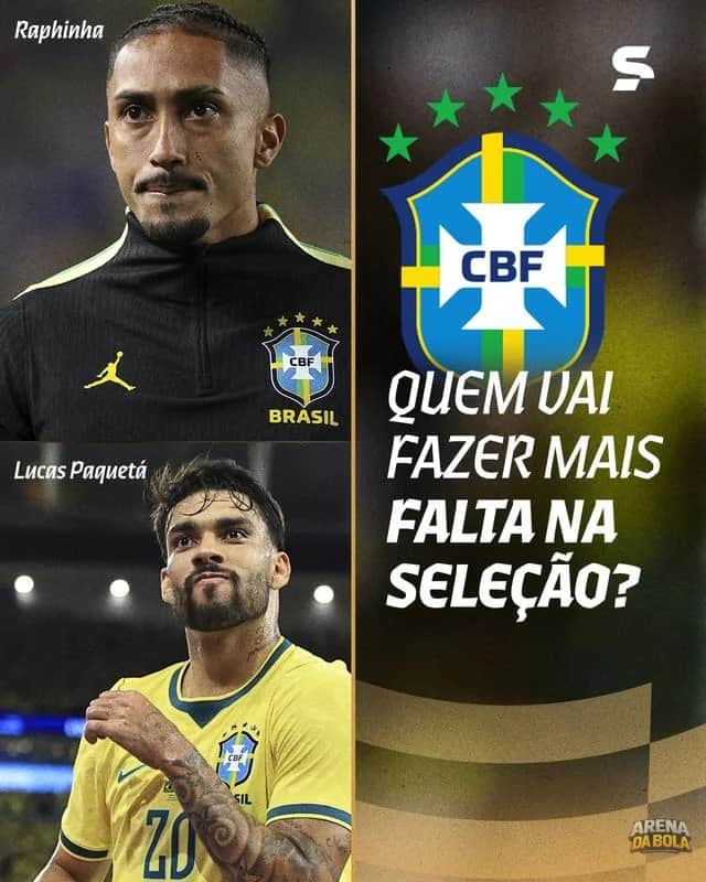 Lesões de Raphinha e Paquetá preocupam Brasil na Copa da Copa 2026