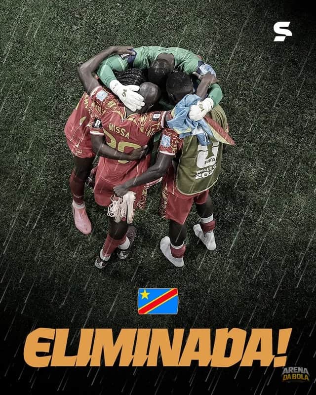 República Democrática do Congo é eliminada na Copa 2026