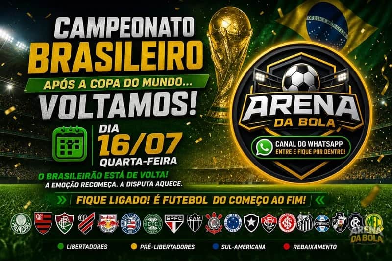 🚨 Brasileirão retorna em 14 dias após a final da Copa do Mundo