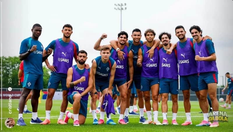 Cristiano Ronaldo inicia preparação de Portugal para duelo contra a Espanha da Copa 2026