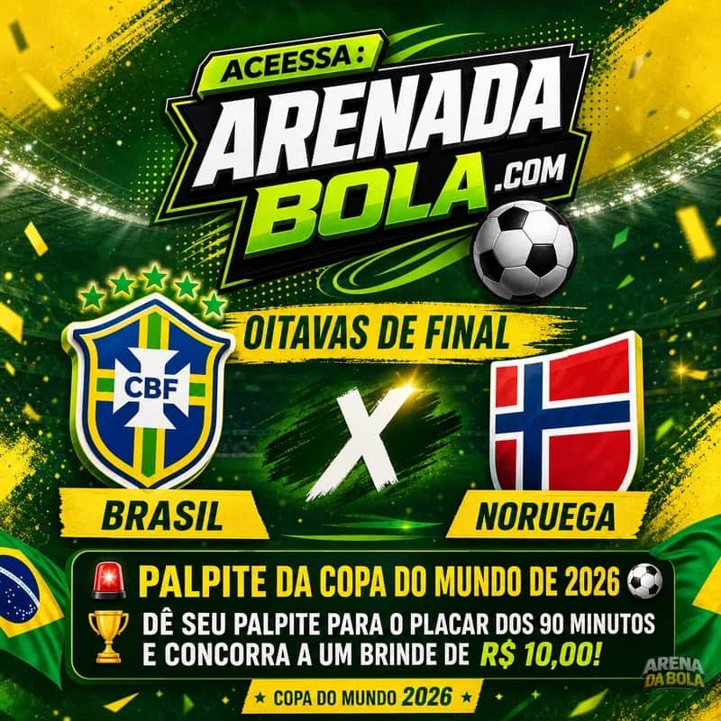 Palpite Brasil x Noruega— Copa 2026: placar e análise