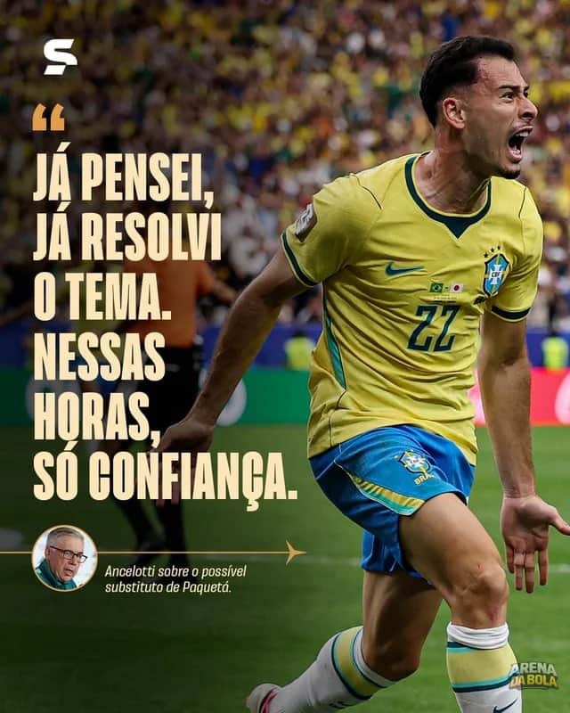 Ancelotti confia em Martinelli após gol decisivo na classificação do Brasil da Copa 2026