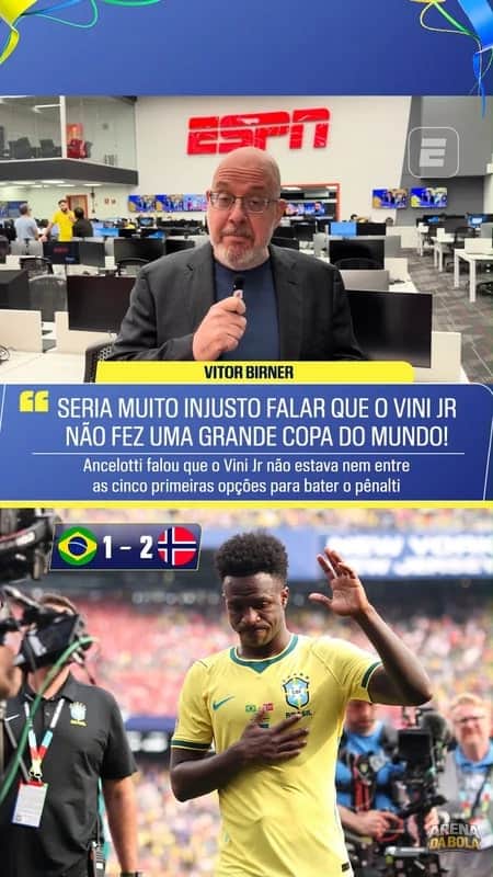Vini Jr. deveria ter cobrado o pênalti? Análise de Vitor Birner sobre a derrota do Brasil da Copa 2026