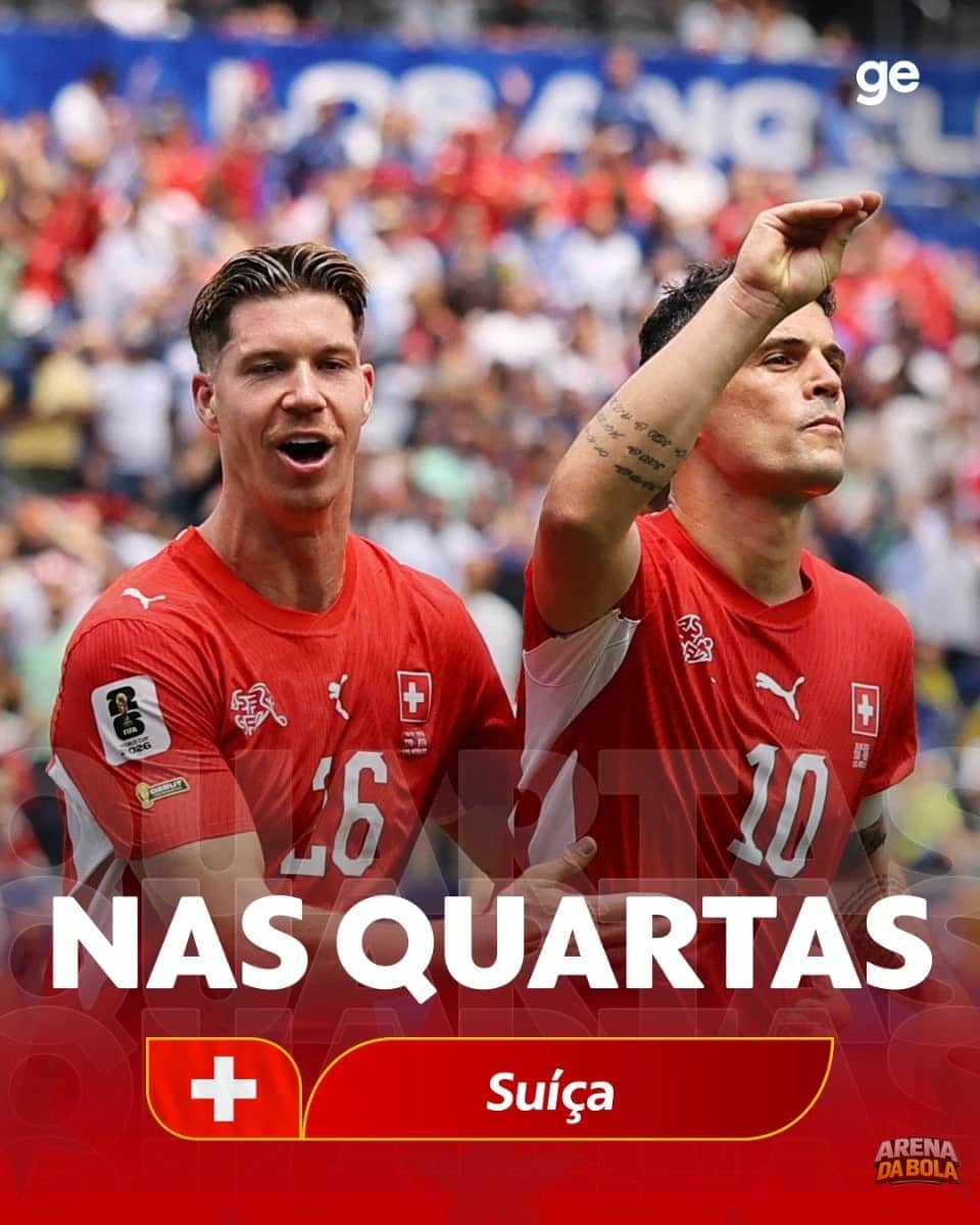 Suíça avança para as quartas de final da Copa 2026 ao vencer Colômbia nos pênaltis