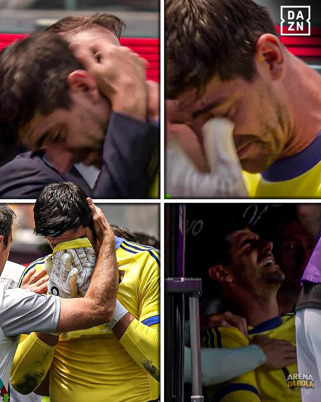 Courtois deixa o campo em lágrimas após lesão na Copa do Mundo