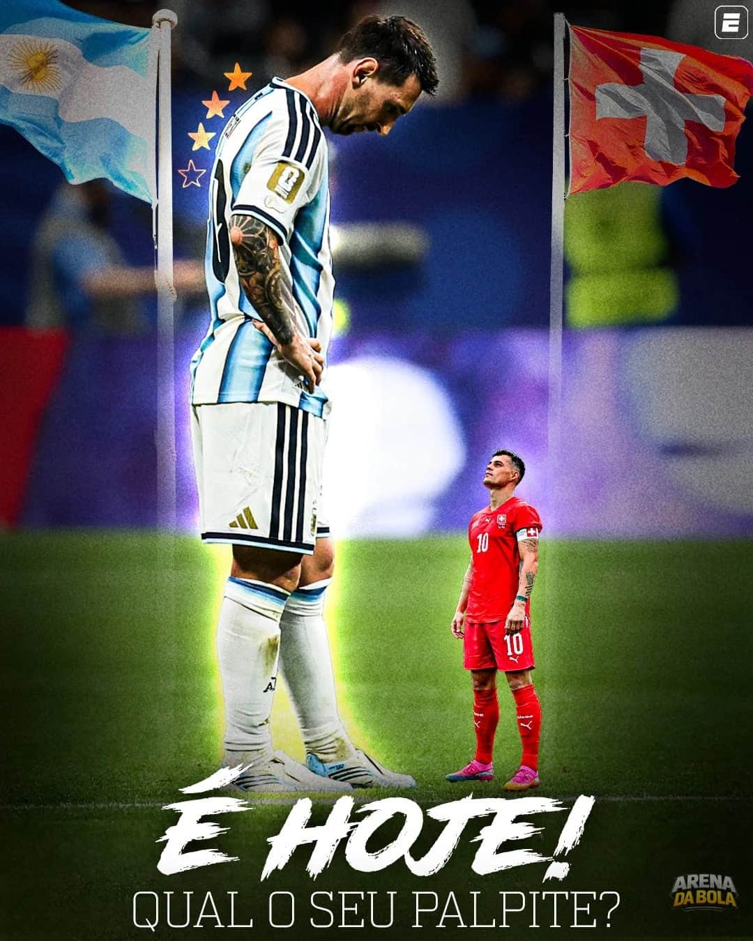 Semifinal da Copa do Mundo: Argentina enfrenta a Suíça em busca de vaga na final