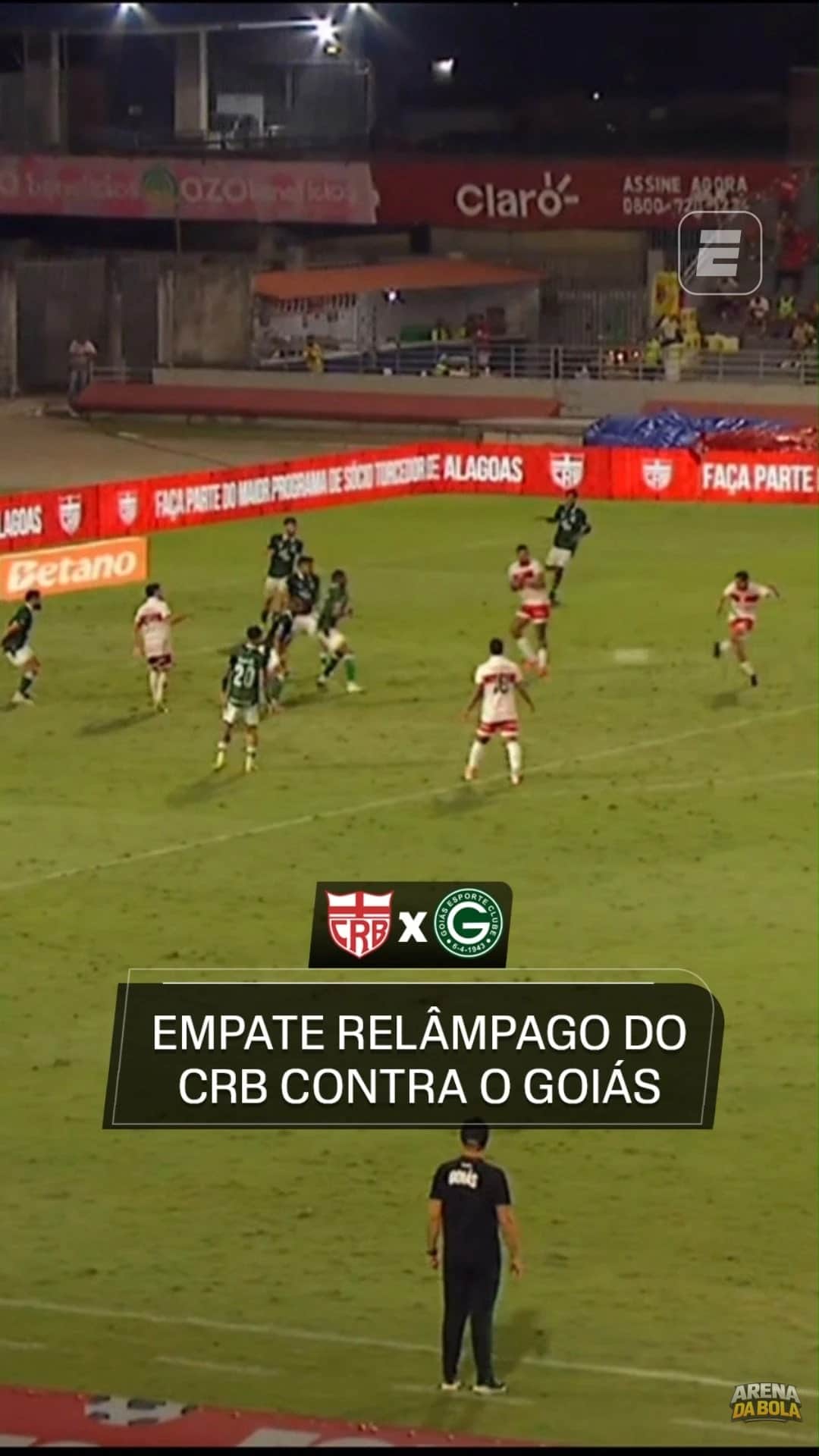 CRB busca empate emocionante contra o Goiás na Série