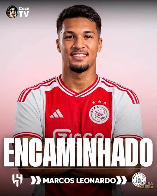 Marcos Leonardo próximo de assinar com o Ajax por R$ 146,4 milhões
