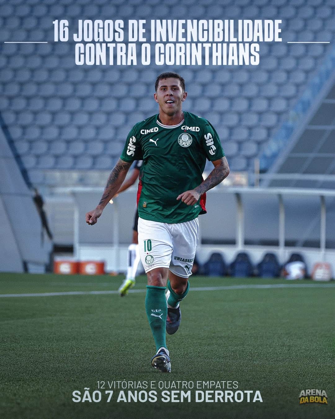 Palmeiras completa 7 anos de invencibilidade no derby pelo sub-20