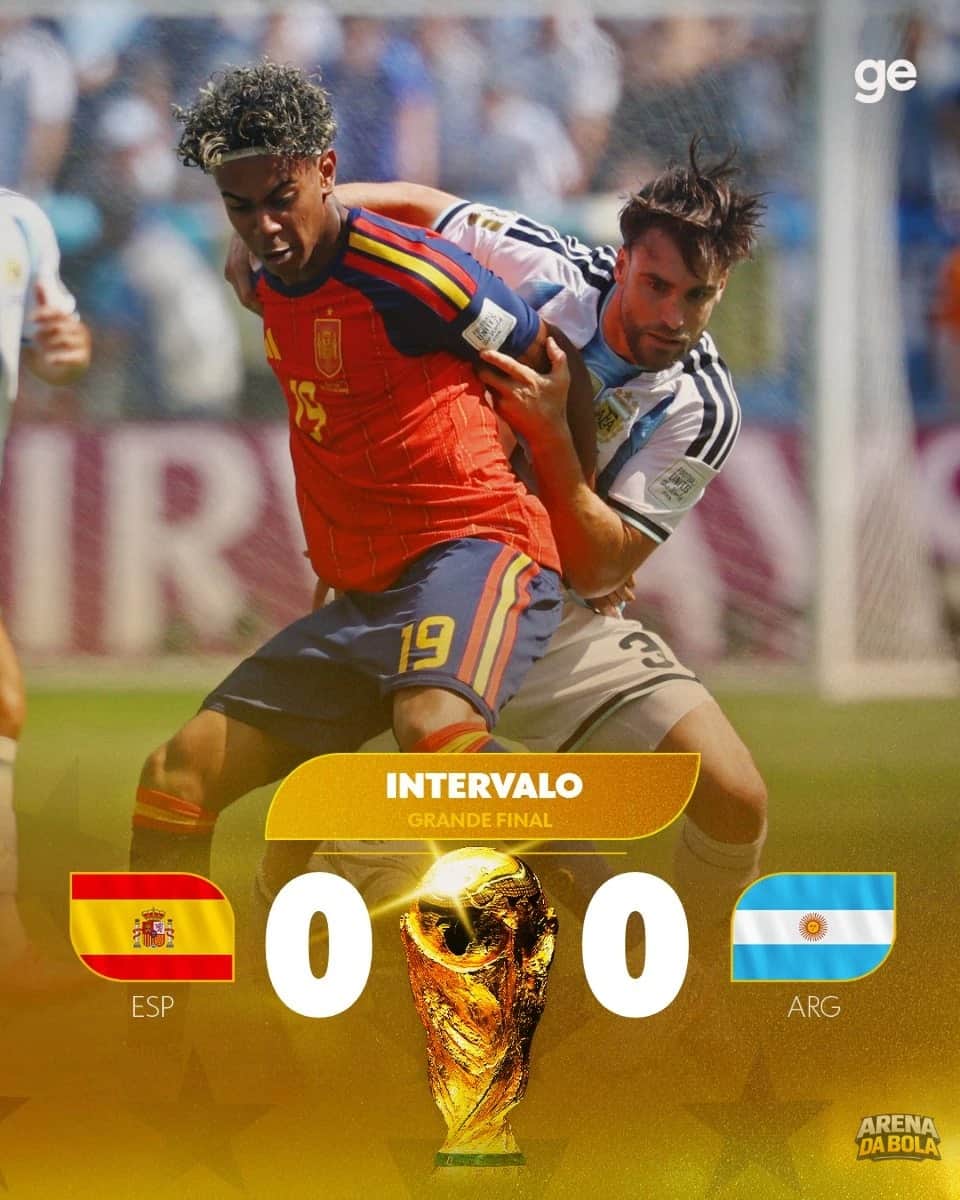 Espanha e Argentina empatam sem gols no primeiro tempo da final da Copa do Mundo 2026