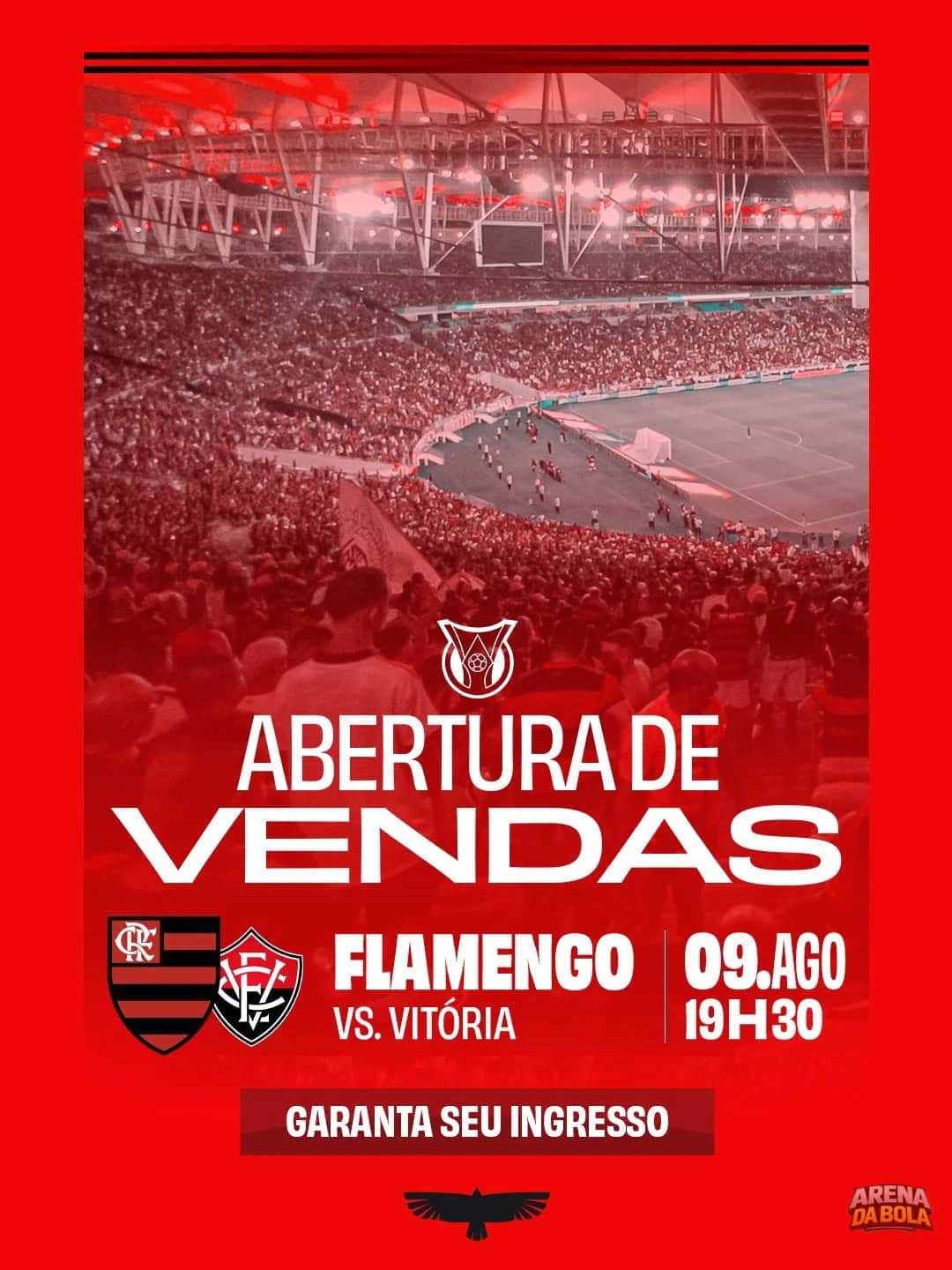 Flamengo abre venda de ingressos para duelo contra o Vitória no Maracanã | Brasileirão 2026