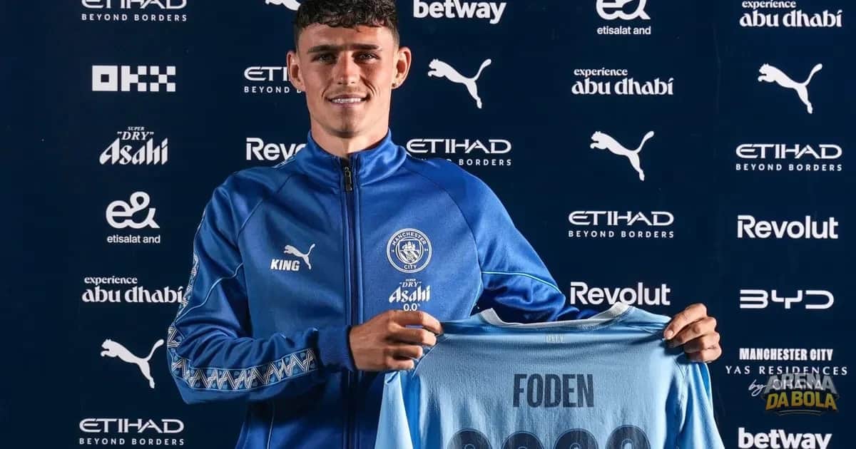 Manchester City renova contrato de Phil Foden até 2030