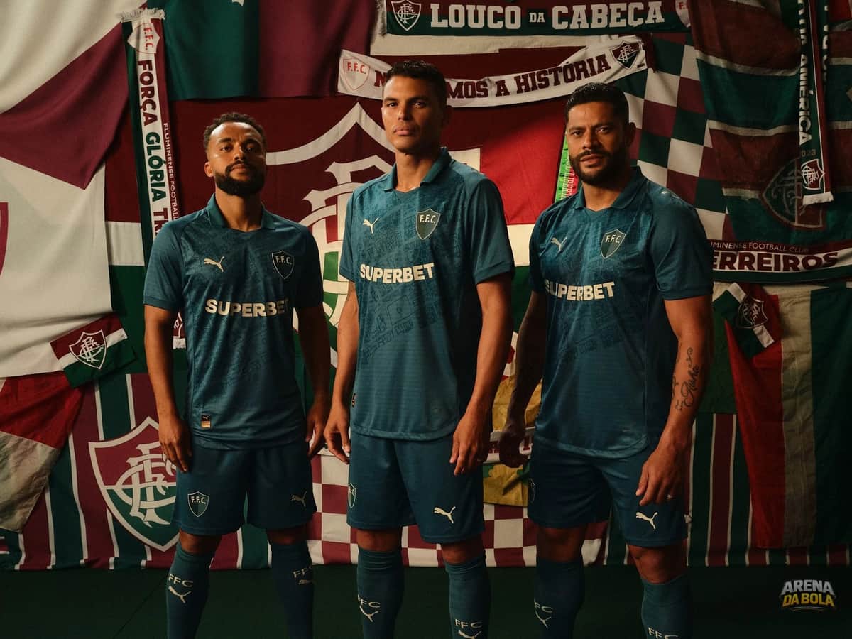 Fluminense apresenta nova camisa 3 em homenagem às origens do clube; estreia será contra o Bahia