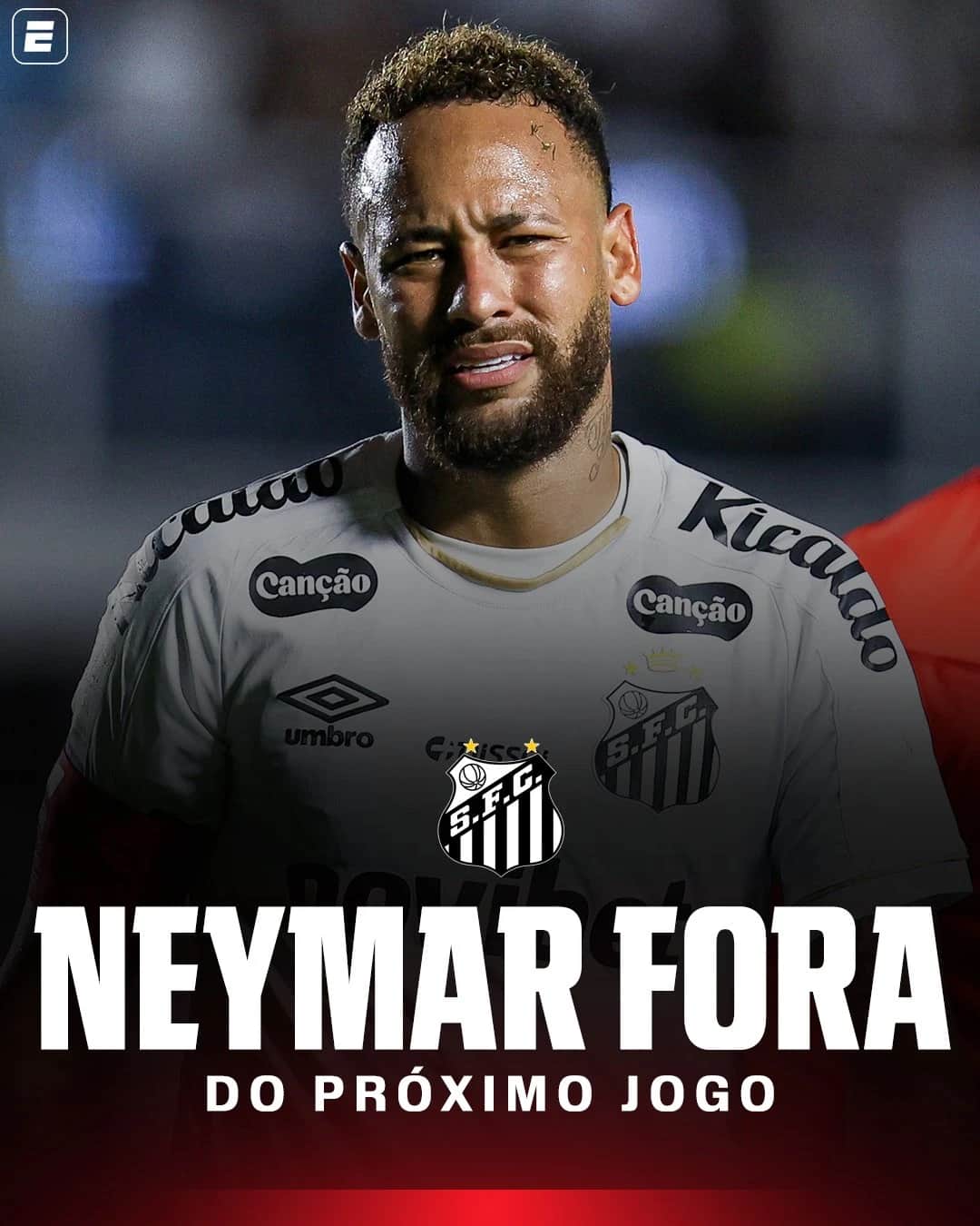 Neymar desfalca Santos após suspensão por cartão amarelo | Brasileirão 2026
