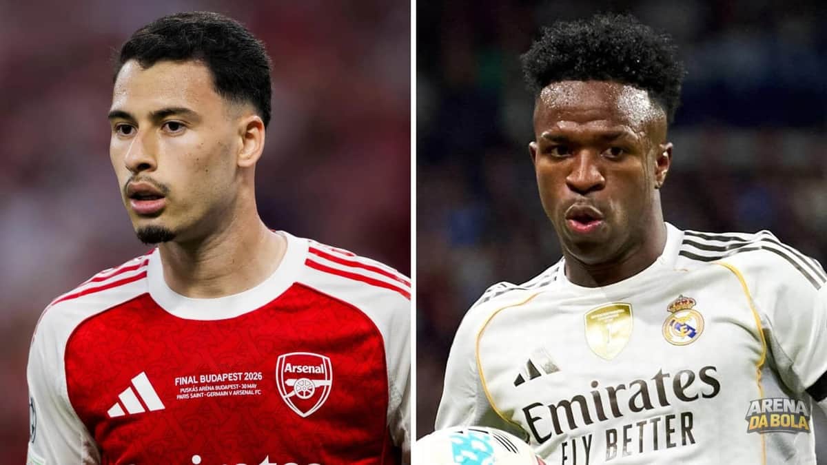 Gabriel Martinelli confirma felicidade no Arsenal enquanto Mikel Arteta mira Vinicius Junior