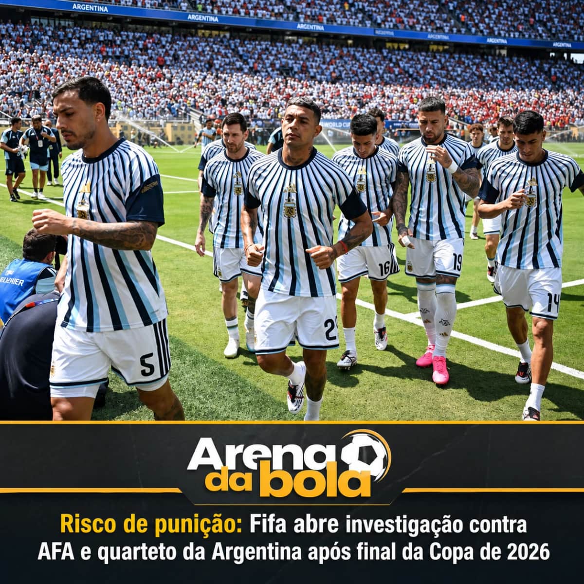 Fifa investiga AFA e jogadores argentinos após final