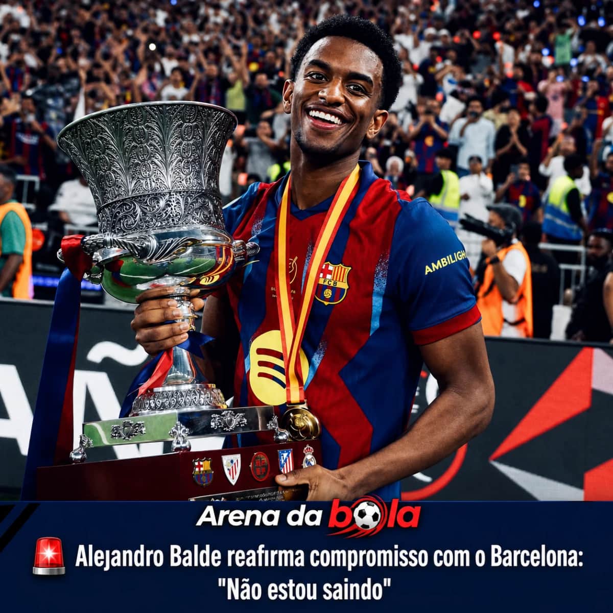 🚨 Alejandro Balde reafirma compromisso com o Barcelona: "Não estou saindo"