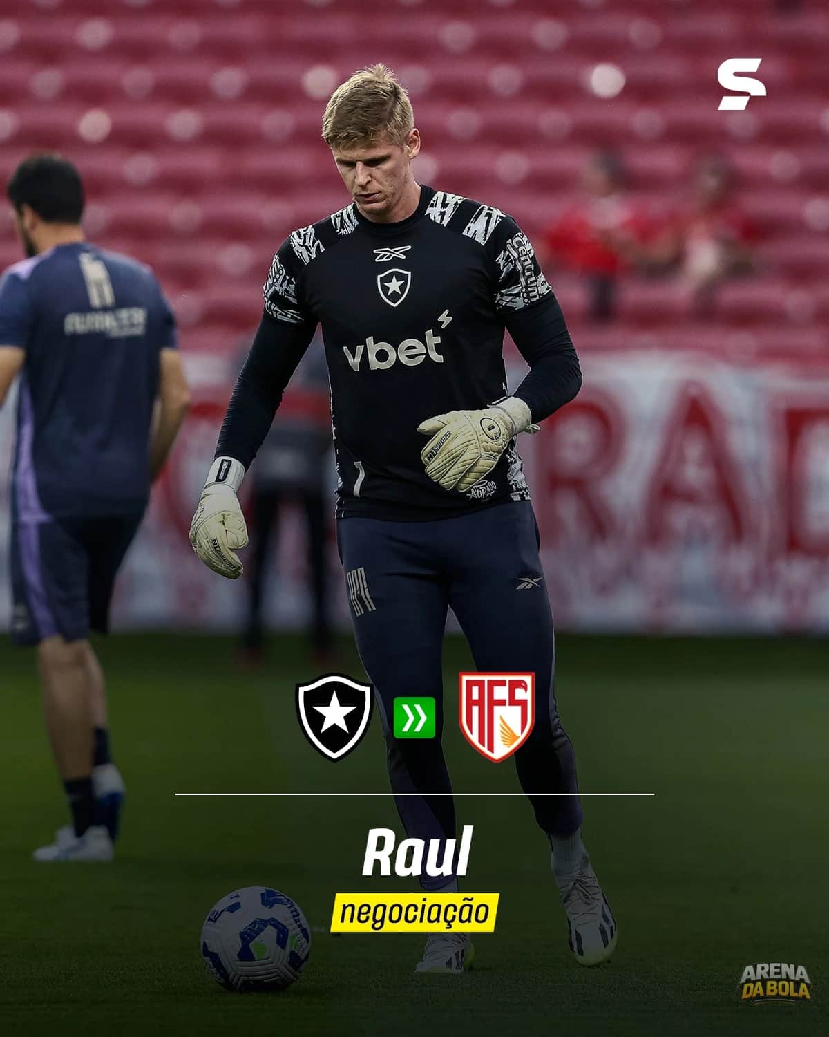 Botafogo se despede de Raul, que rumo para Portugal