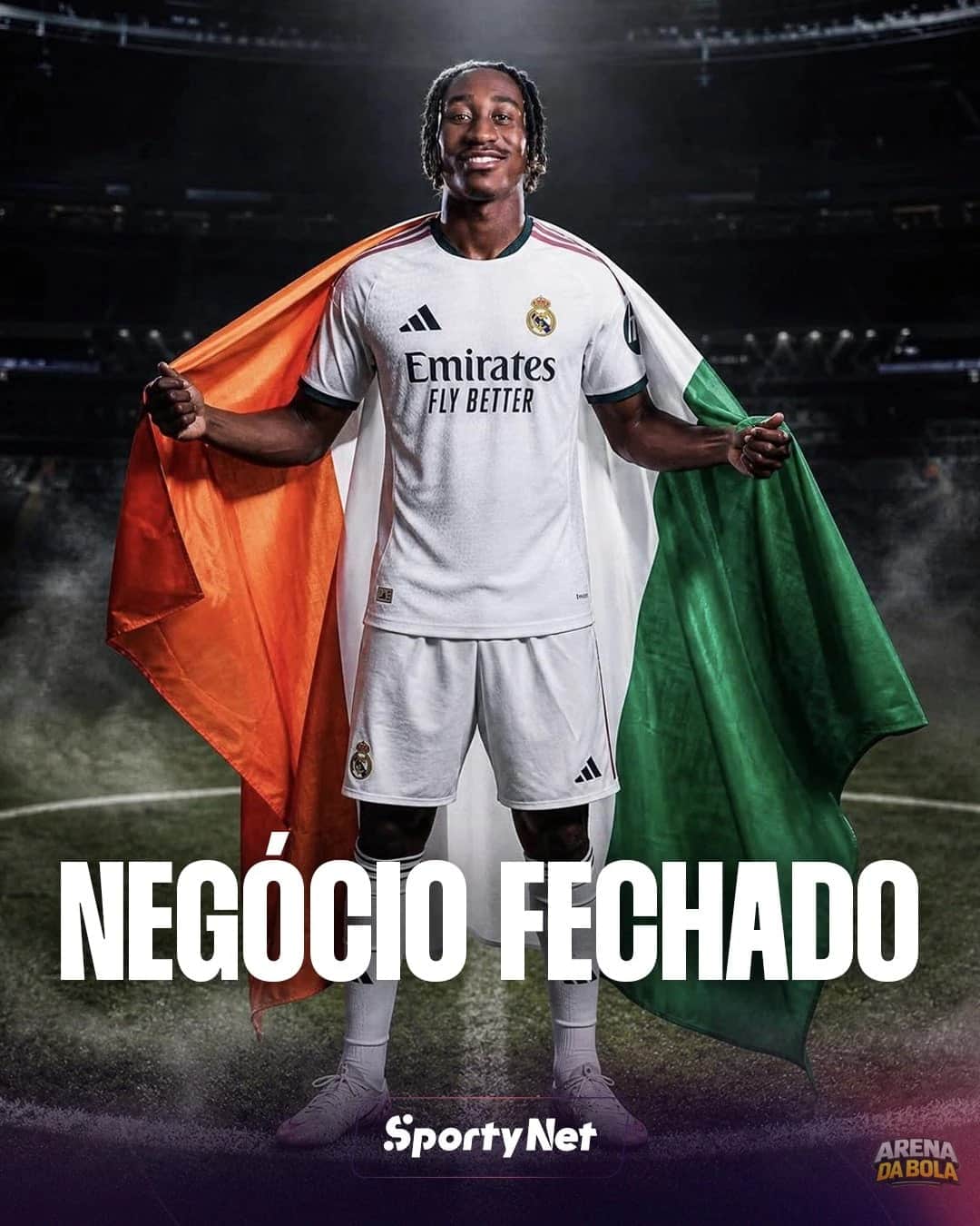 Real Madrid anuncia Yan Diomande com contrato até junho de 2033