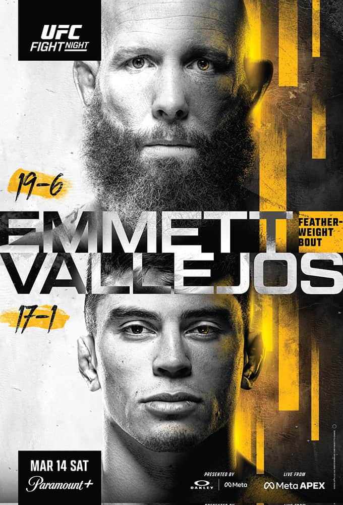 UFC Fight Night 269 Emmett vs Vallejos
