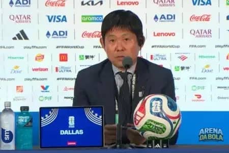 Hajime Moriyasu, técnico do Japão, diz que jogo contra o Brasil é 50% a 50% na Copa 2026