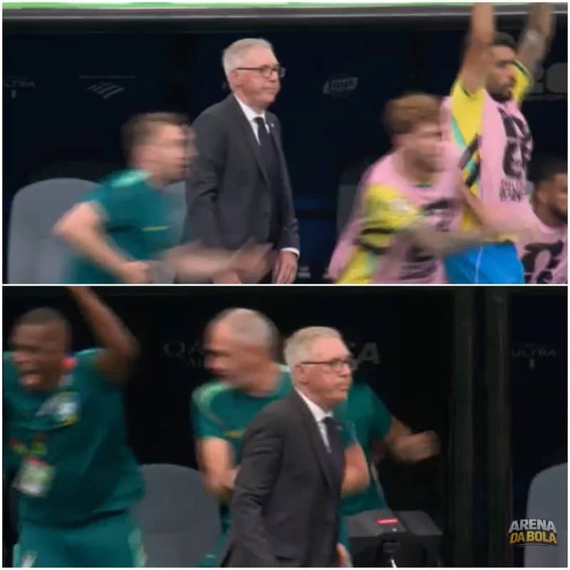 Reação fria de Ancelotti nos gols da vitória do Brasil viraliza da Copa 2026