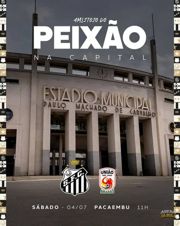 Santos confirma amistoso no Pacaembu para preparação na Copa 2026