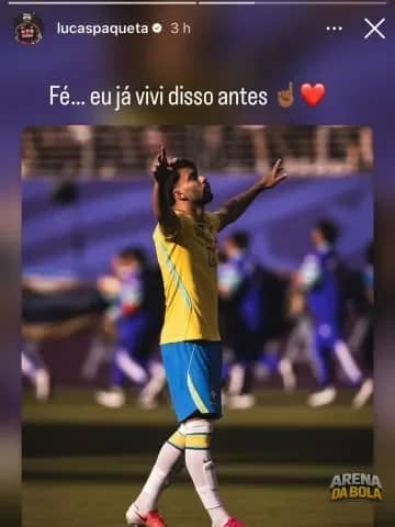Lucas Paquetá se pronuncia após lesão: 'Fé