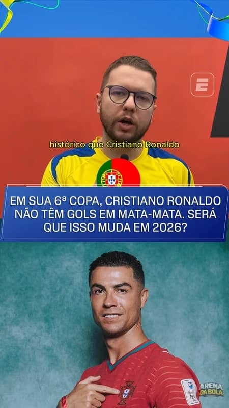 Cristiano Ronaldo nunca marcou em mata-mata de Copa do Mundo