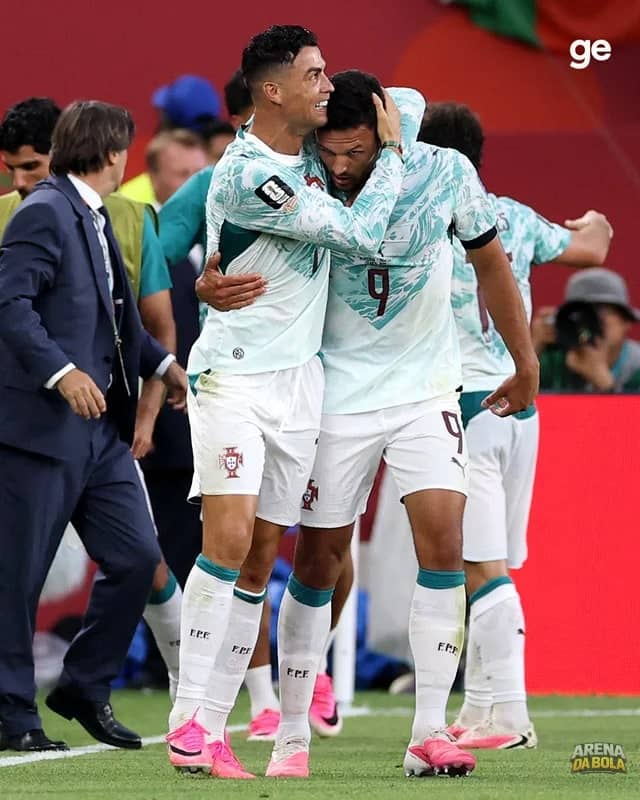 Cristiano Ronaldo celebra gol de Portugal contra a Croácia da Copa 2026 — foto 2