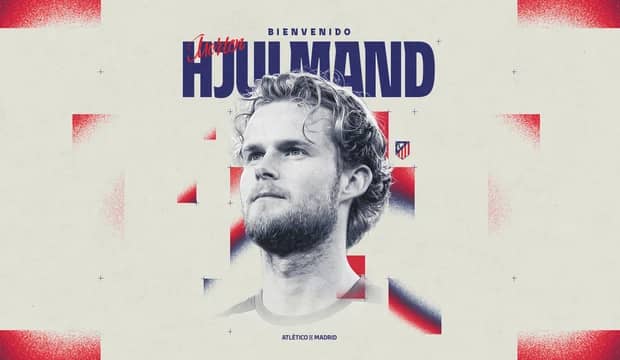 Atlético de Madrid confirma a contratação do volante dinamarquês Morten Hjulmand até 2031