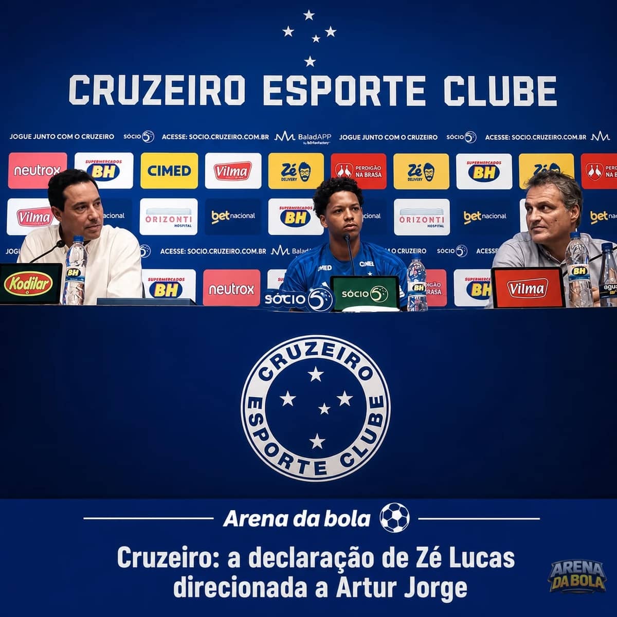 Cruzeiro: a declaração de Zé Lucas direcionada a Artur Jorge