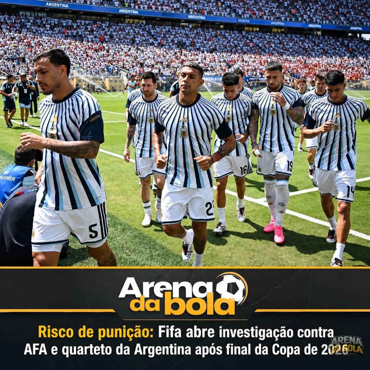 Fifa investiga AFA e jogadores argentinos após final