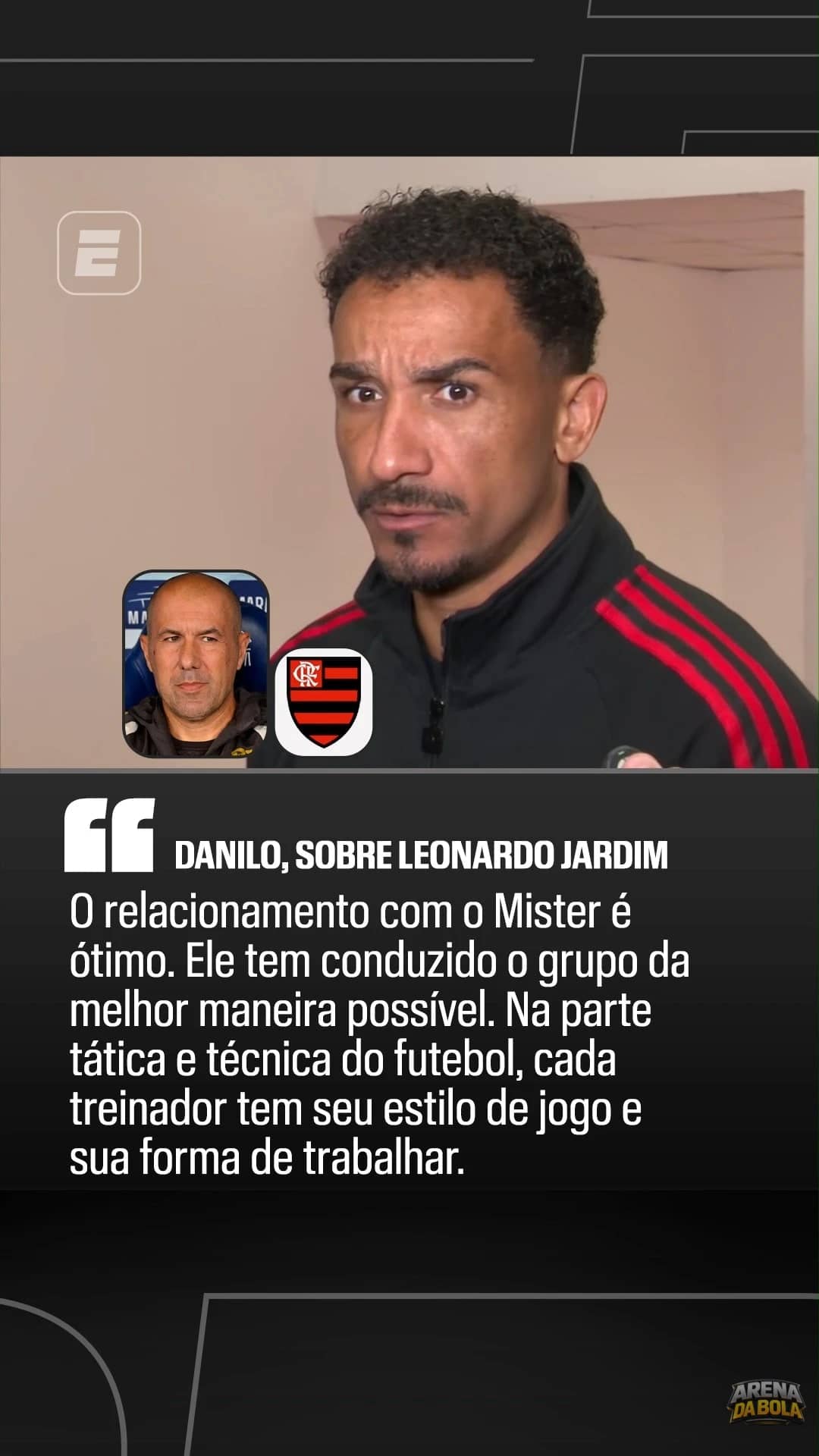 Danilo defende trabalho de Leonardo Jardim e elogia união no Flamengo | Brasileirão 2026