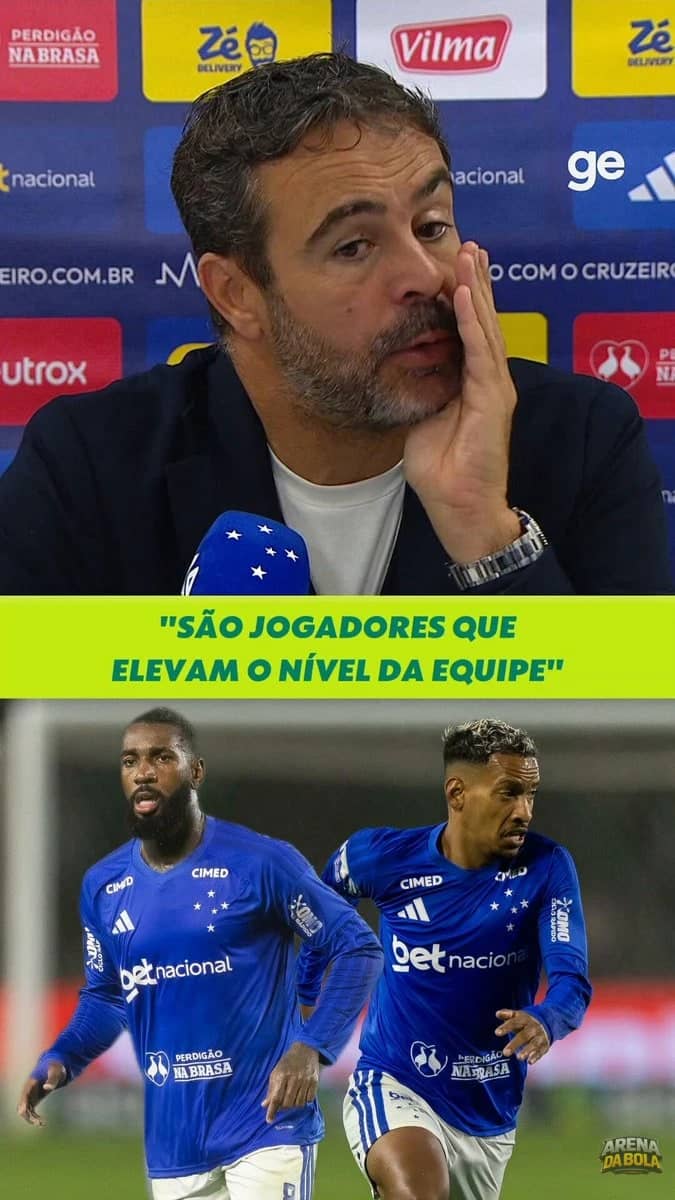 Artur Jorge ressalta importância de Gerson e Matheus Pereira no Cruzeiro