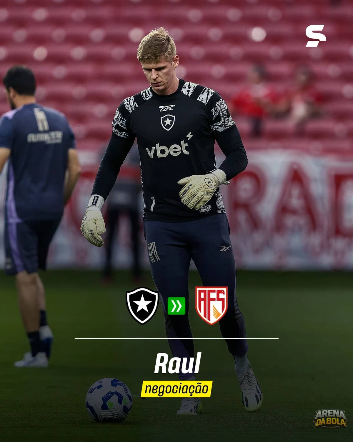 Botafogo se despede de Raul, que rumo para Portugal