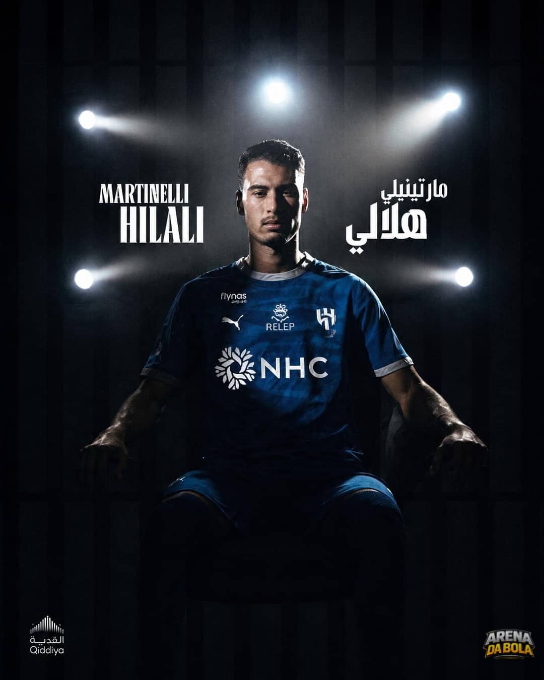 Al-Hilal anuncia Gabriel Martinelli por R$ 421 milhões após Arsenal