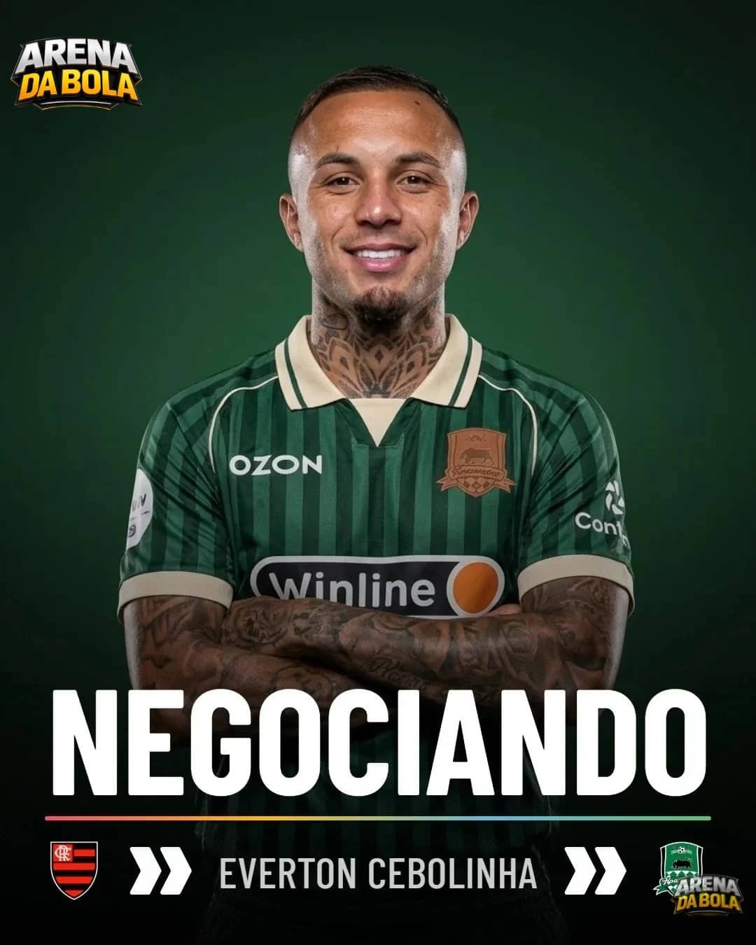 Éverton Cebolinha não atuará pelo Flamengo na Libertadores