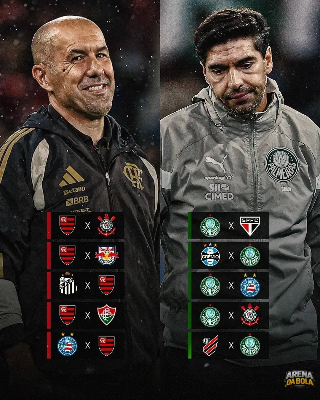 Flamengo e Palmeiras encaram sequência decisiva com grandes confrontos pela frente | Brasileirão 2026