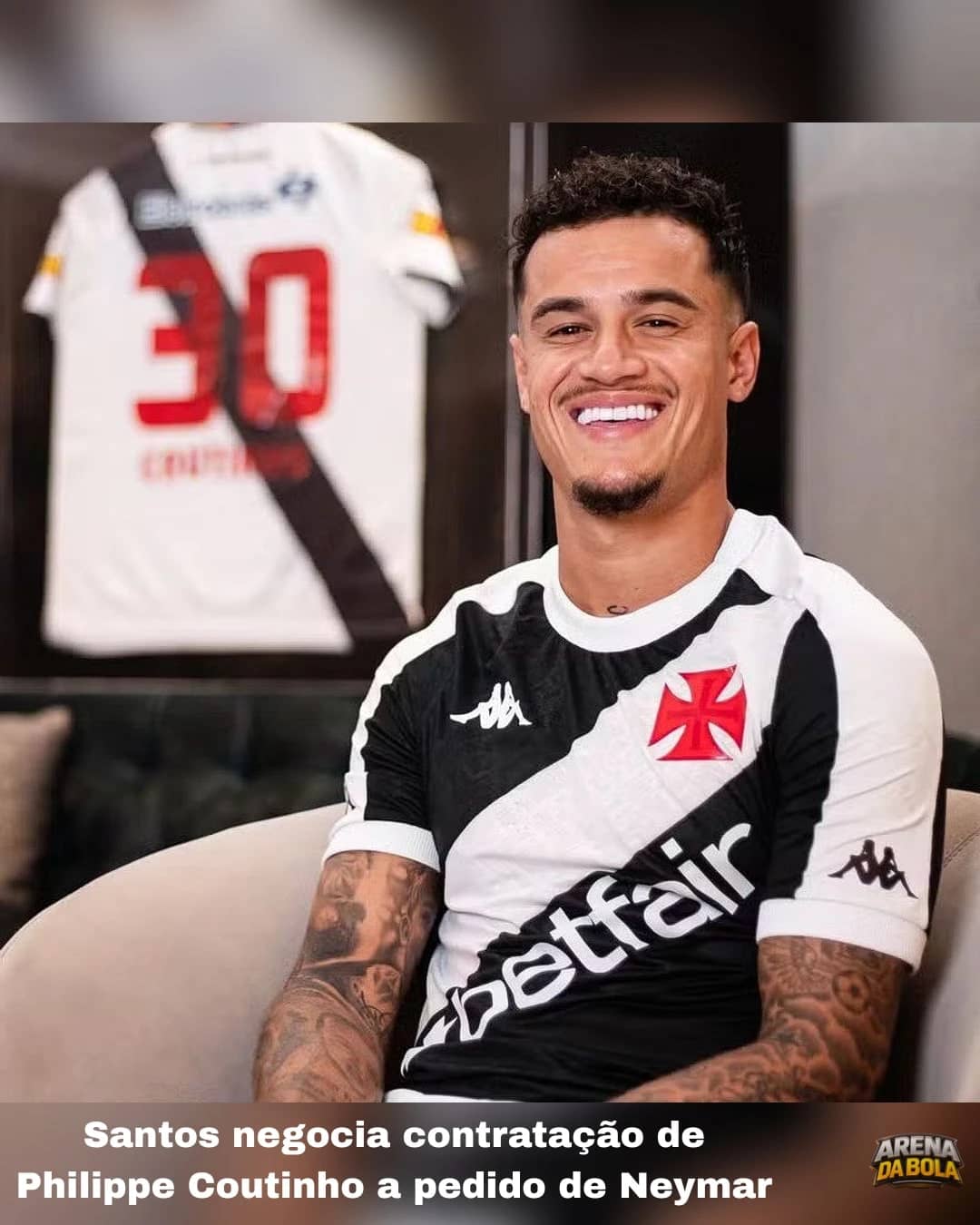 Santos negocia contratação de Philippe Coutinho a pedido de Neymar
