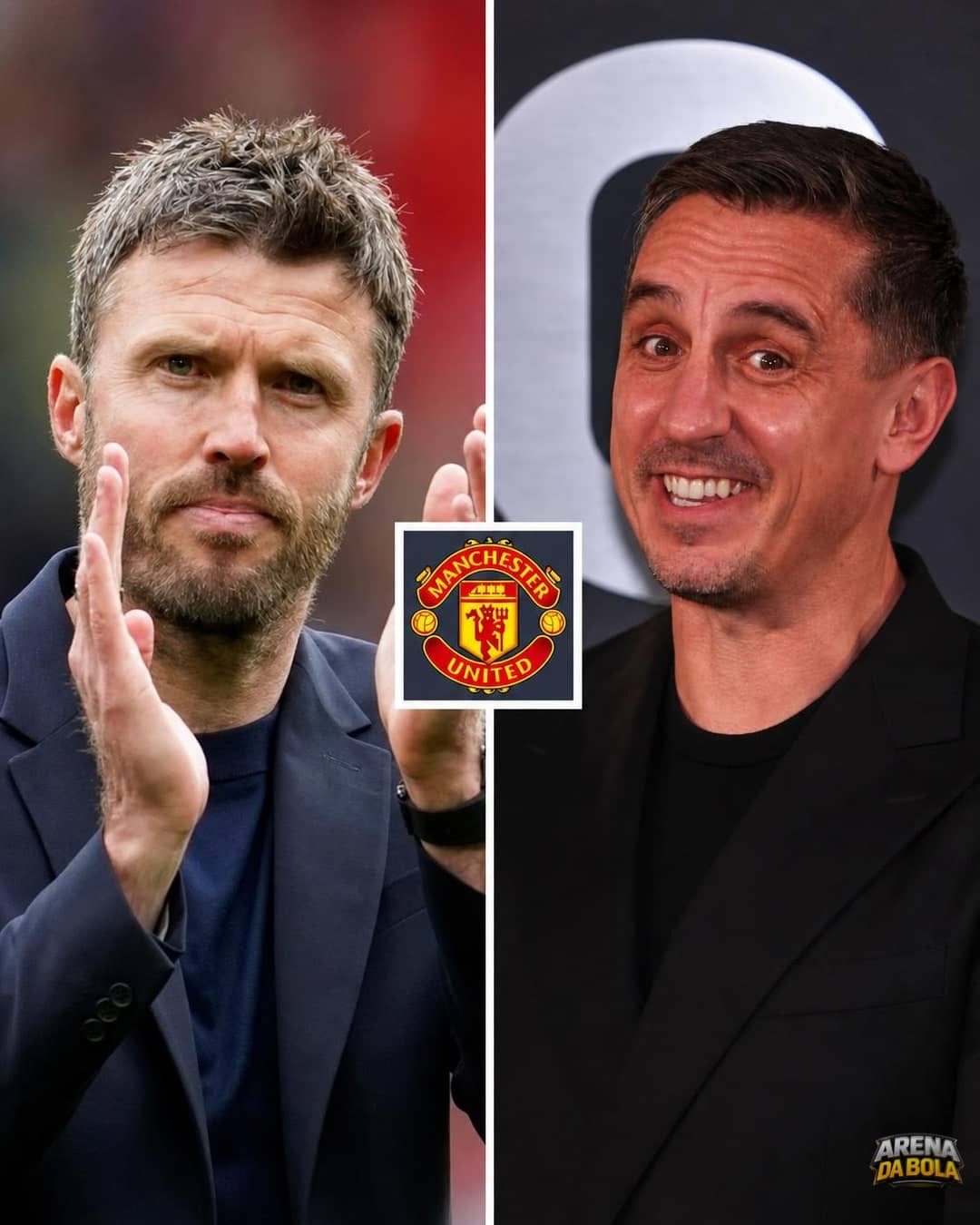 Gary Neville cobra Carrick por uso de Leny Yoro na lateral do United