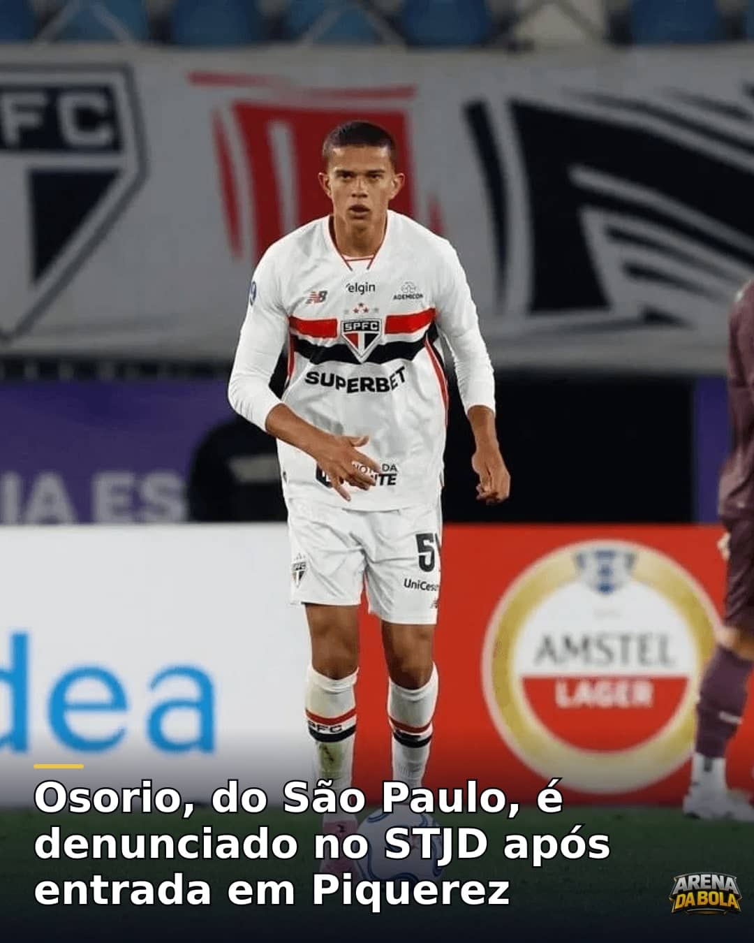 Osorio, do São Paulo, é denunciado no STJD após entrada em Piquerez