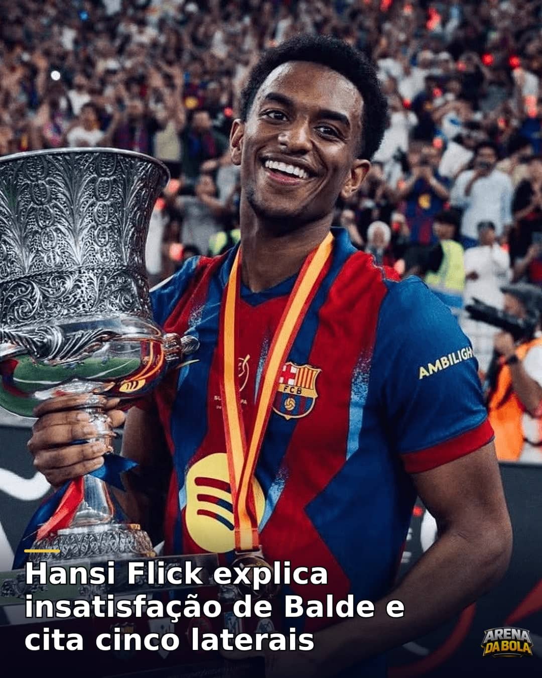 Hansi Flick explica insatisfação de Balde em disputa com cinco laterais