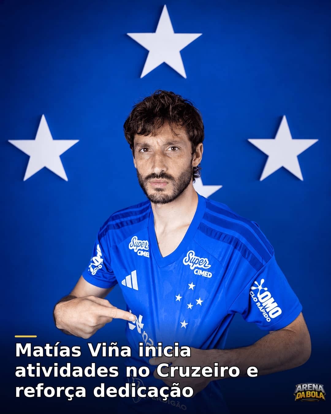 Matías Viña inicia atividades no Cruzeiro e reforça dedicação